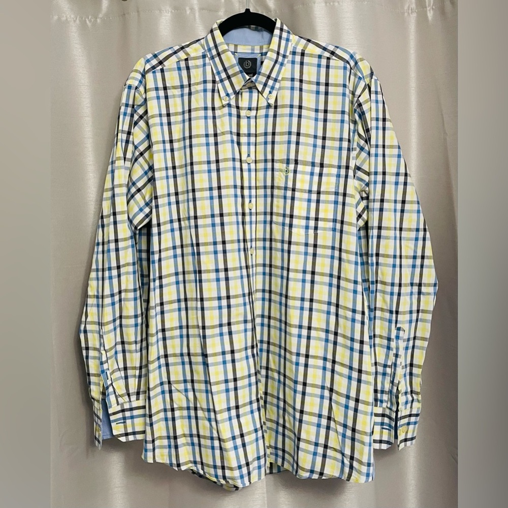 Bugatti Men’s Long Sleeve Plaid Shirt